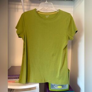 Lime green St John’s Bay short sleeve t shirt
